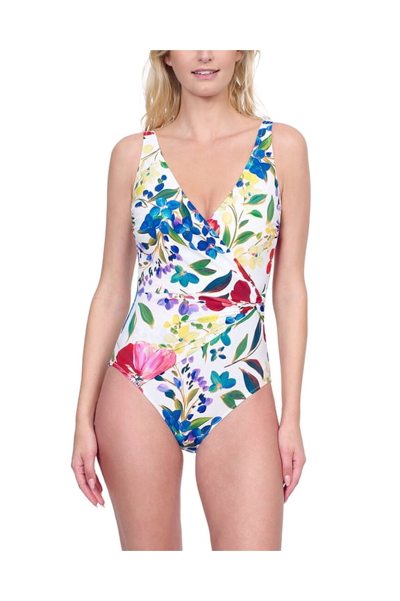 womens Garden Dream One-Piece, 6, White