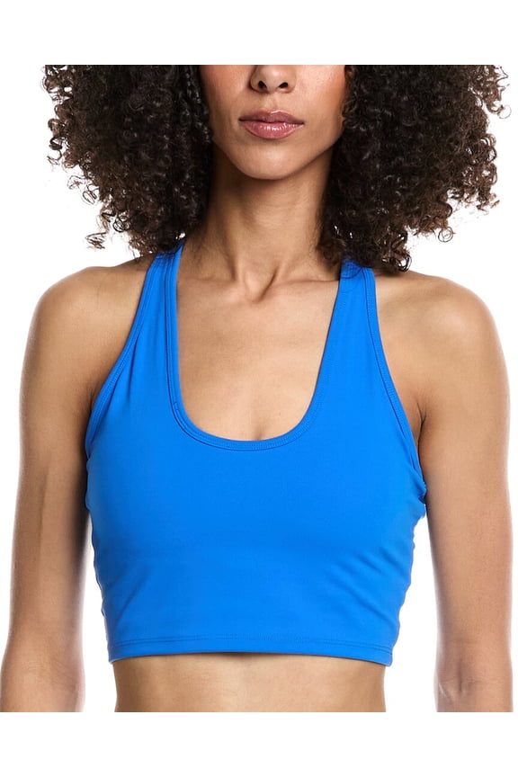 womens Racer Back Bra, xs, Blue