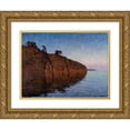 thumbnail image 1 of Gottfrid Kallstenius 14x11 Gold Ornate Wood Frame and Double Matted Museum Art Print Titled - At Twilight (1908), 1 of 4