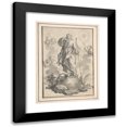 thumbnail image 1 of Gottfried Eichler the Younger 15x18 Black Modern Framed Museum Art Print Titled - The Good Shepherd (1715-70), 1 of 5