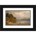 thumbnail image 1 of Gottfried Seelos 24x16 Black Ornate Framed Double Matted Museum Art Print Titled: Worthersee Near Velden, 1 of 5