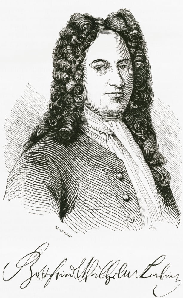 Gottfried Wilhelm von Leibniz 1646 Canvas Art - Ken Welsh Design Pics (20 x 34)