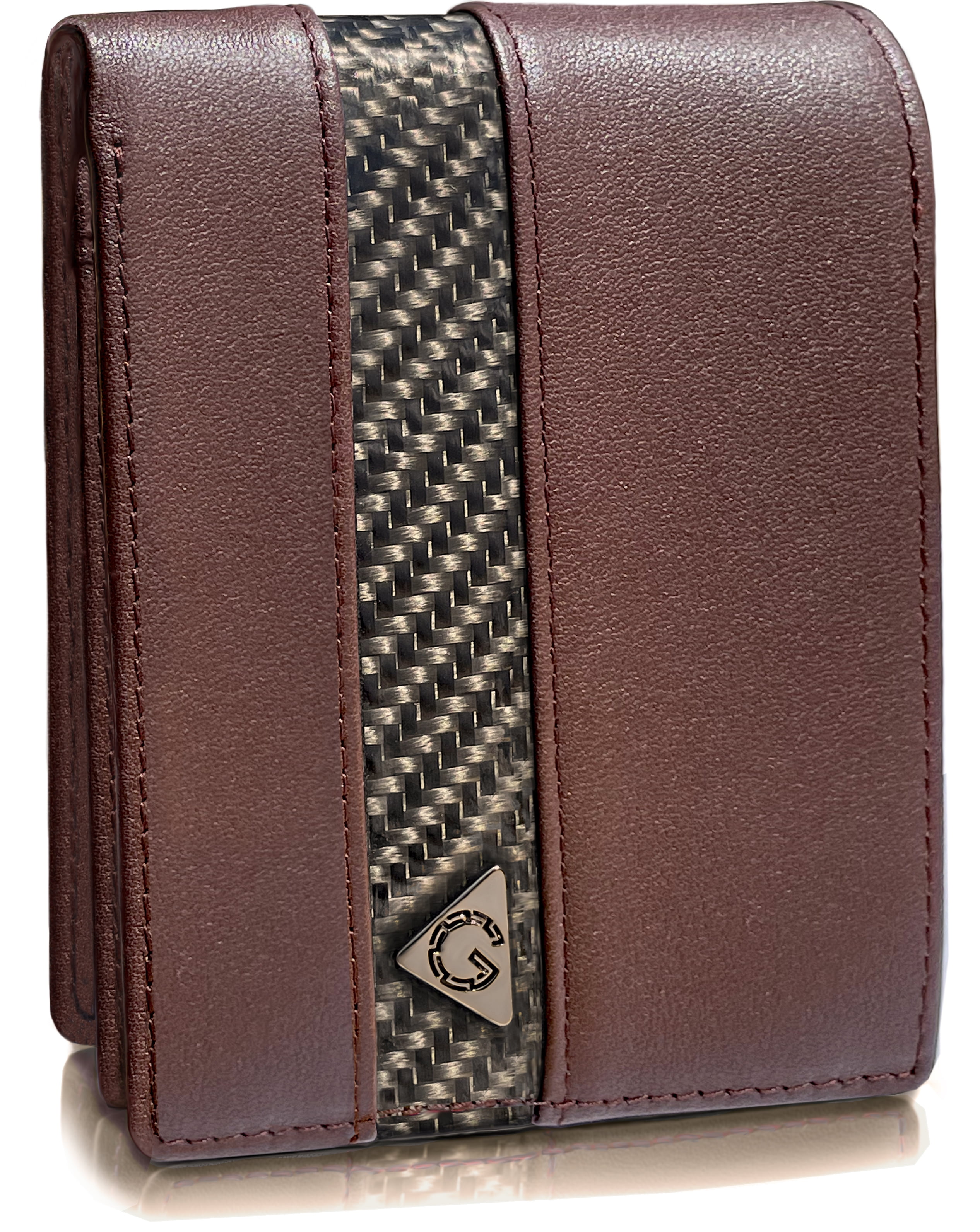 Gotti Dark Chocolate 100 Genuine Full Grain Leather Passcase Wallets