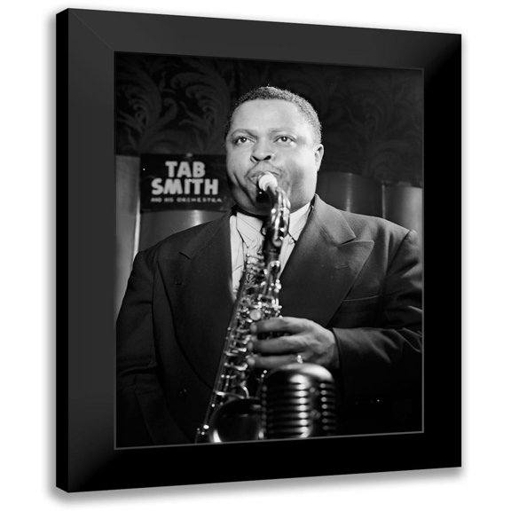 Gottlieb, William 12x14 Black Modern Framed Museum Art Print Titled - Tab Smith-New York 1947