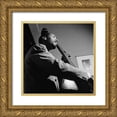 thumbnail image 1 of Gottlieb, William 15x15 Gold Ornate Wood Framed with Double Matting Museum Art Print Titled - Slam Stewart New York 1948, 1 of 4
