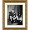 thumbnail image 1 of Gottlieb, William 15x18 Gold Ornate Wood Framed with Double Matting Museum Art Print Titled - Portrait of Jack Costanzo-1947, 1 of 4