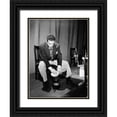 thumbnail image 1 of Gottlieb, William 25x32 Black Ornate Wood Framed with Double Matting Museum Art Print Titled - Portrait of Jack Costanzo-1947, 1 of 4