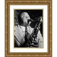thumbnail image 1 of Gottlieb, William 25x32 Gold Ornate Wood Framed with Double Matting Museum Art Print Titled - Gene Sedric-The Place-New York 1946, 1 of 4
