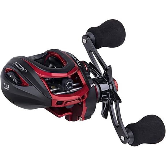 Goture Baitcasting Reel,/Carbon Fiber Drag 22LB/18LB 7.1:1/6.3:1 Gear Ratio Magnetic Brake/Dual-Brakes System