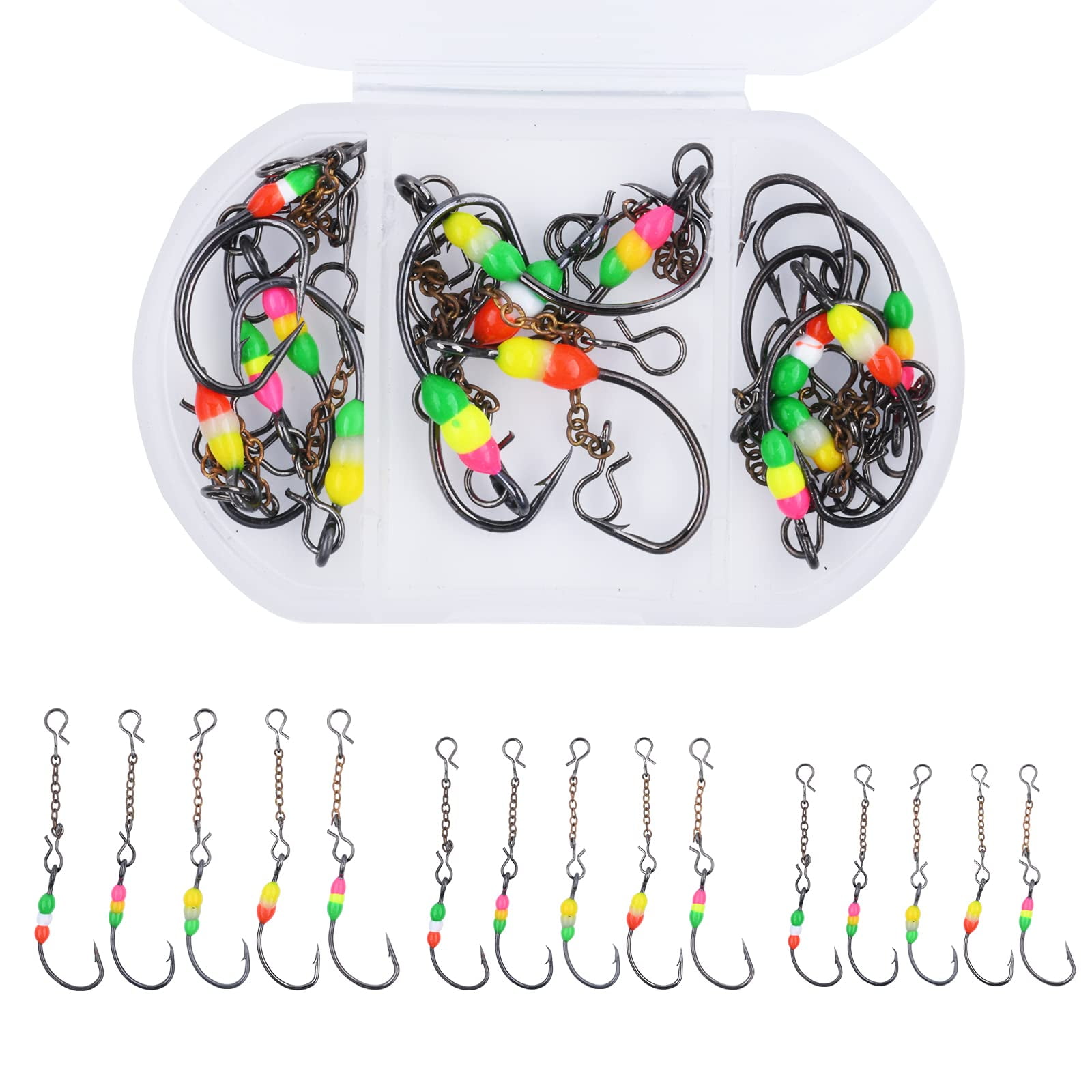  Naiveferry 48Pcs Ice Fishing Jigs Kit, Boxed Micro Jigs for  Fishing Mini Ice Fishing Lures Glow in The Dark Jig Heads Hooks Fishing  Tackle Fishing Gear Accessries : Sports & Outdoors