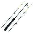 thumbnail image 1 of Goture Two Tip Ice Fishing Rod, High Visibility Ice Fishing Spinning Rod with Cork Handle, Black, 28"- Medium Light/Medium, 1 of 8