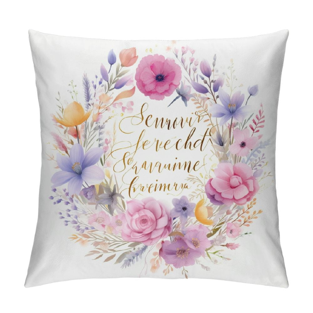 Gotuvs Christian Classical Saying Throw Pillow Covers Flower Arrow