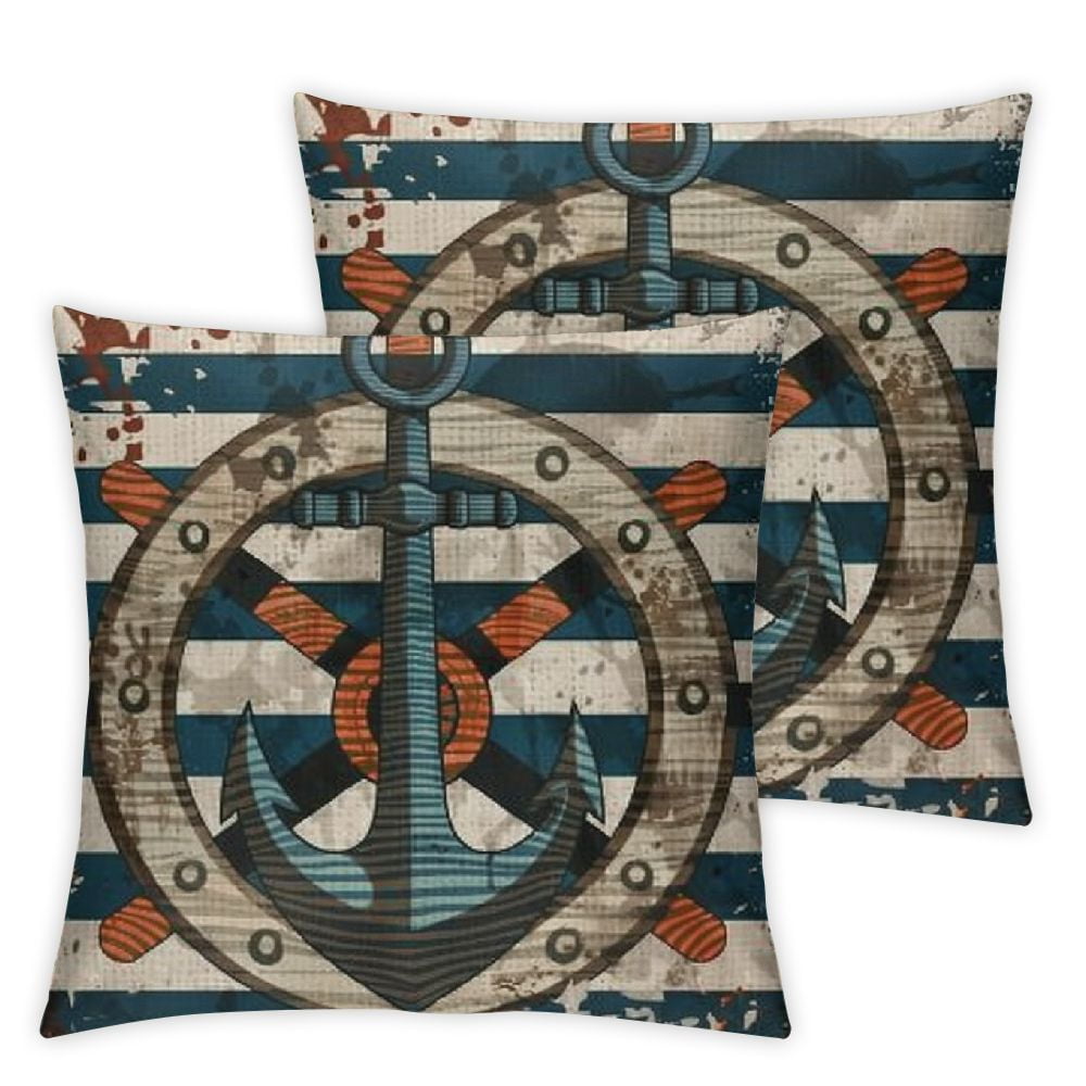 Gotuvs Hopyeer Black Grey Ocean Nautical Theme Throw Pillow Covers Sea