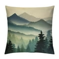 thumbnail image 1 of Gotuvs  Nature Landscape Throw Pillow Cover Mountain Forest and Lake Summer Green Plant Fog River Park Pillow Case Decorative Square Cushion for Home Couch Bed, 1 of 5
