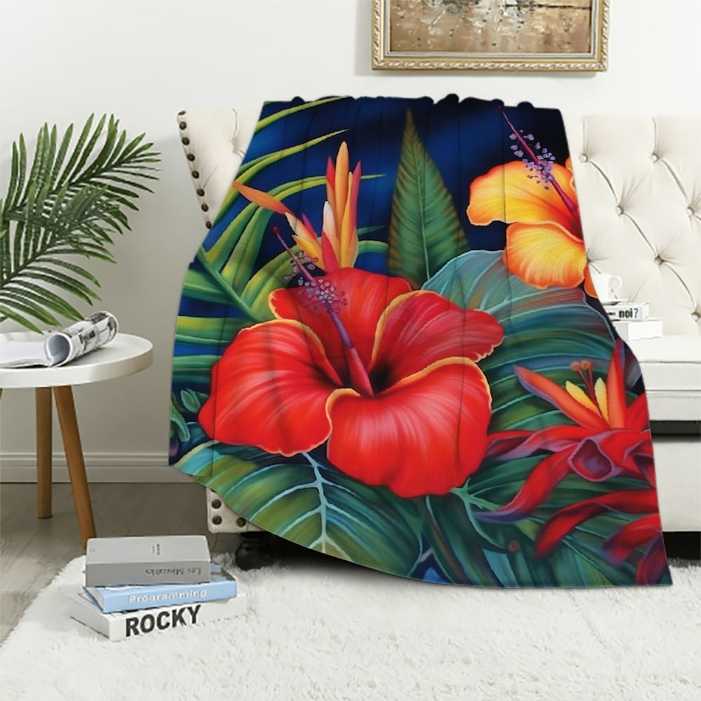 Gotuvs Novelty Throw Blanket Softest Blanket Throws Lightweight Floral