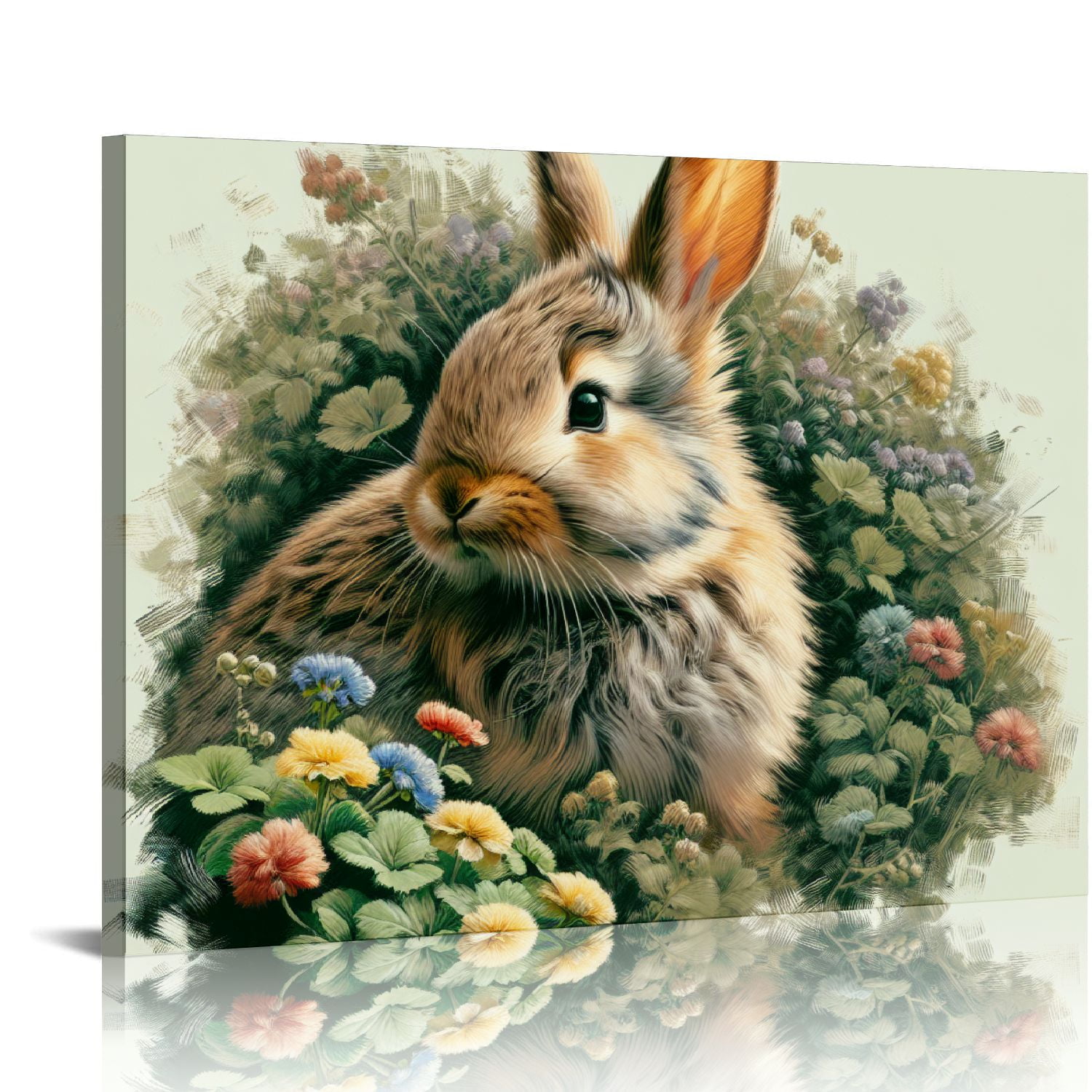 Gotuvs Rabbit Vintage Poster Art Print Retro Vintage Animal Wall Art