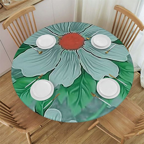 Fitted Outdoor Tablecloth Umbrella Hole