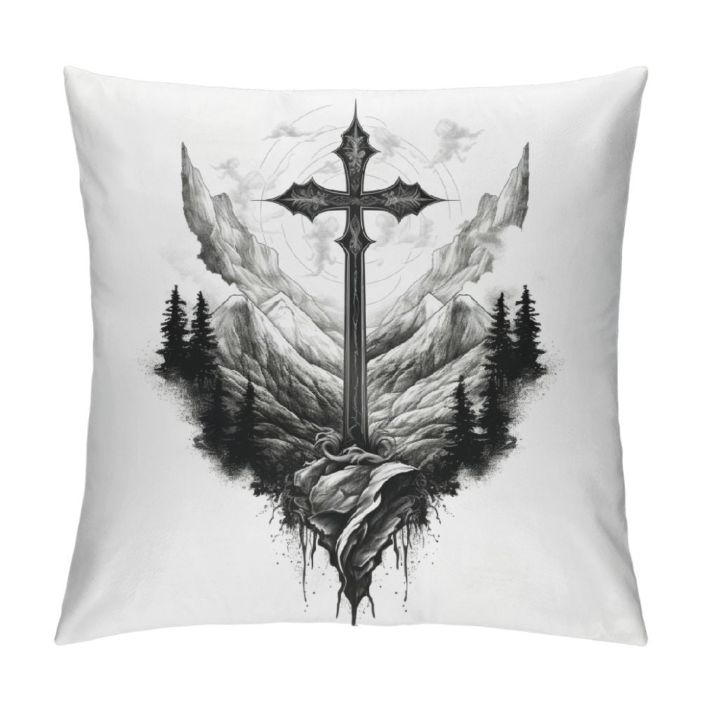 Gotuvs Scripture Sayings Throw Pillow Cover Cushion Case, Christian