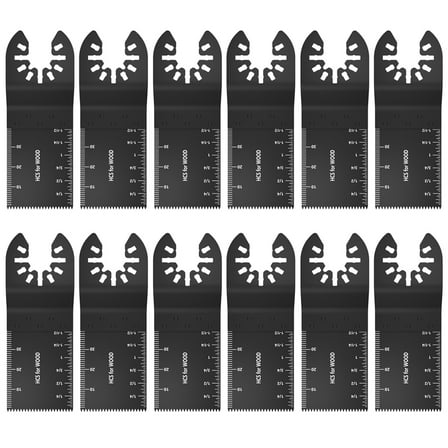 Gotydi 12/15 Pack Saw Blades Metal Wood Oscillating Multitool Quick Release Saw Blades Universal Multitool Saw Blades Compatible with Fein Multimaster Tools