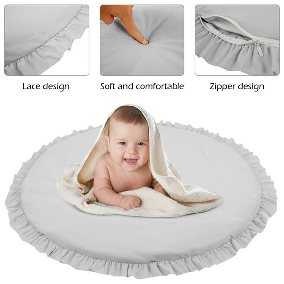 Gotydi Newborn Baby Padded Play Mats Soft Cotton Crawling Mat Convertible Stage-Based Developmental Activity, for Kids Interior Room Decoration