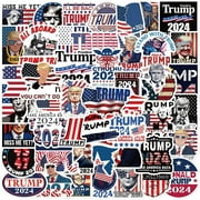 Gotyou 50Pc Trump Stickers for Cars, Stickers Presidential Campaign for Windows Cars Trucks, Decal Decorate Laptop Garage Door Fridge Guitar Car Scrapbook Skateboard Suitcase Motorcycle Snowboar