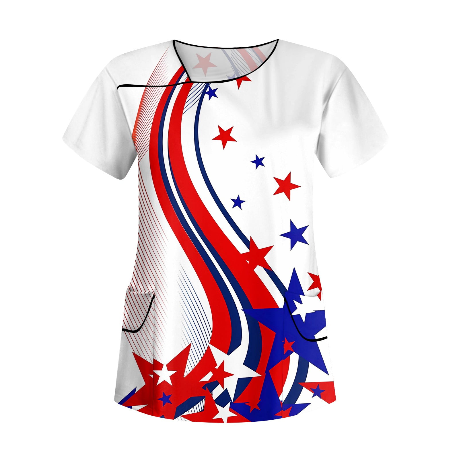 Gotyou Women's Independence Day Tops Printed T-Shirt, Women's ...
