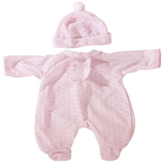 Gotz 2-pc Pink Print Knit Sleep 'n Play Outfit for 12"-13" Baby Dolls