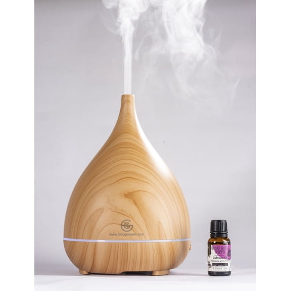 Gou Gou Pets Holistic Natural Derived Calming Pet Essential Oil Blend & Diffuser Set for Anxiety: Relax Your Pet with Natural and Clean Ingredients While Providing Stress Relief - Made in USA  15mL