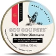 thumbnail image 1 of Gou Gou Pets Holistic Natural Derived Herbal 3-in-1 Paw Ointment for Dogs, Cats, Horses: Conditioning & Moisturizing for Extreme Heat & Cold Causing Frozen & Burned Paws - Made in USA -  1 oz, 1 of 7