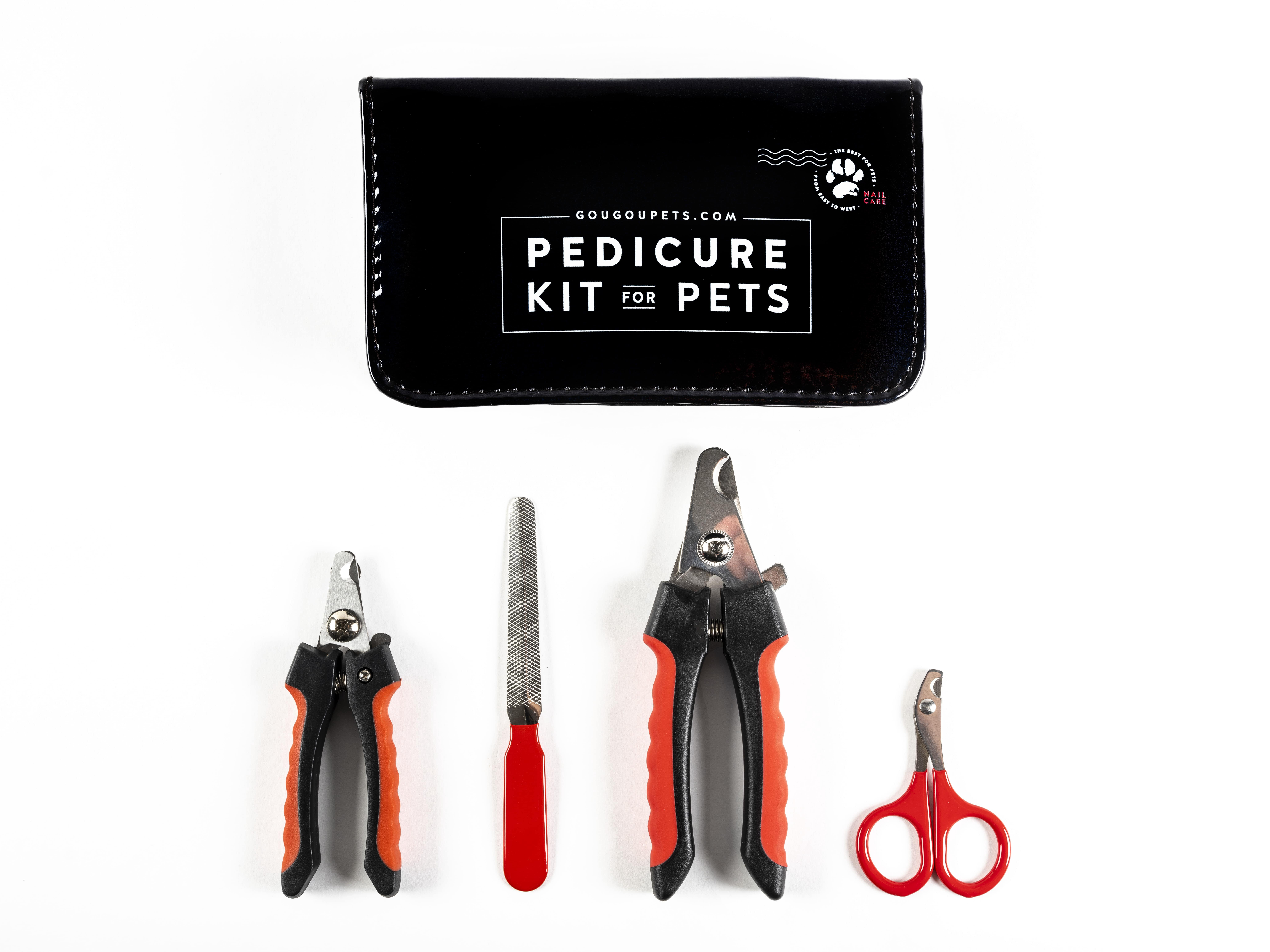 Pet Care Pedicure Set Für Hunde & Katzen – 3 Nagelknipser + Feile, In Reisetasche, Made In USA