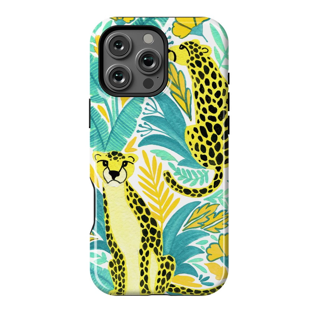 Gouache Style Leopard Animal Print Phone Case for iPhone 11 12 13 14 15 ...