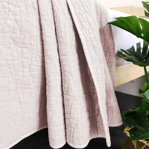 Gouchee Home Carson Quilt 2 Piece Set Pink Queen