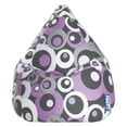 thumbnail image 1 of Gouchee Home Inc. Sitting Point Oeko-Tex Cotton Extra Large Bean Bag Purple, 1 of 3