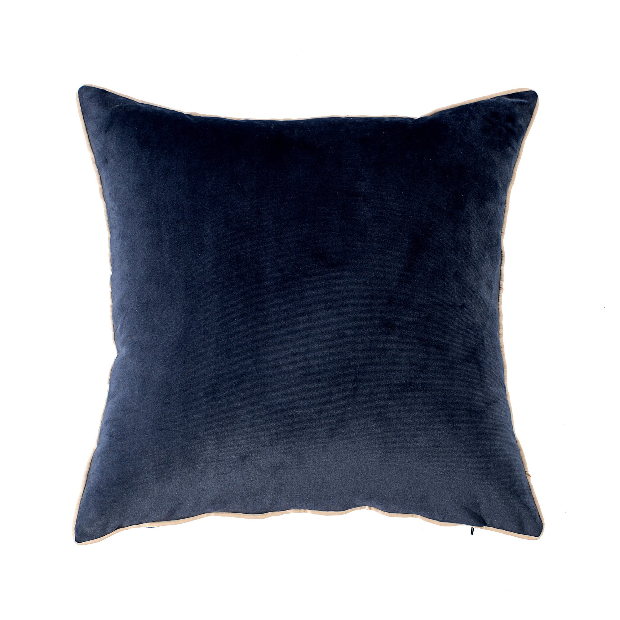 Navy Velvet 18" Square Throw Pillow Set