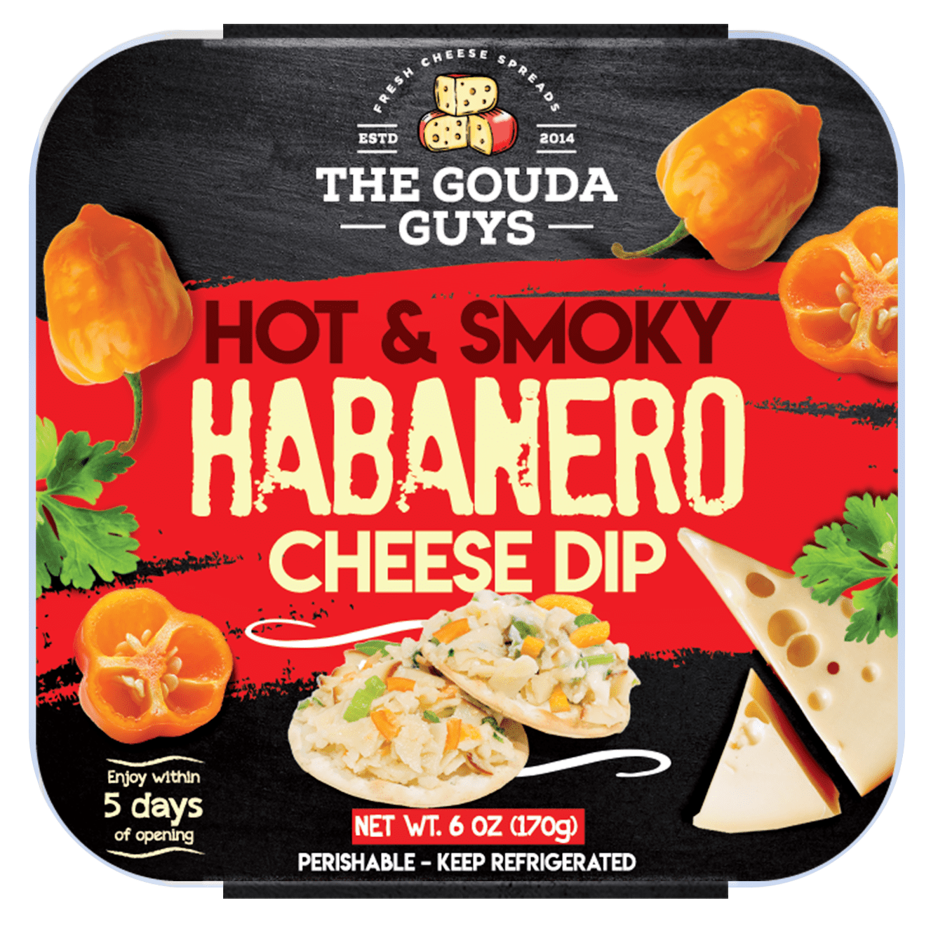 Gouda Guys Hot Habanero Cheese Dip
