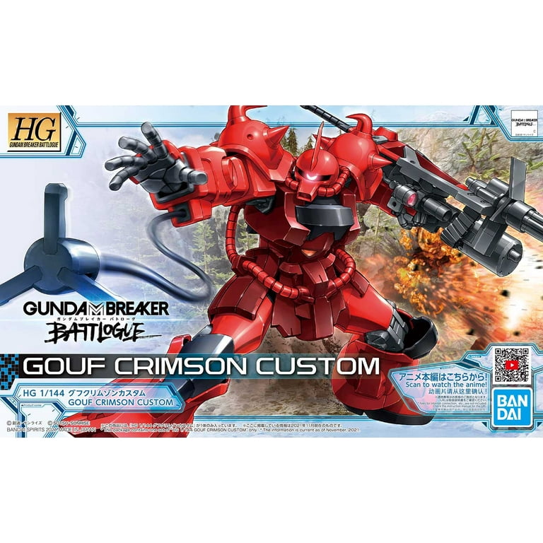HG 1/144 Gouf Crimson Custom Gundam Breaker Battlogue Model