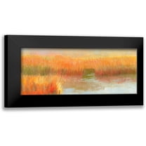 Gould, Laura Graham 14x8 Black Modern Framed Museum Art Print Titled - Salt Marsh Light