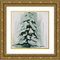 thumbnail image 1 of Gould, Renee 12x12 Gold Ornate Wood Framed with Double Matting Museum Art Print Titled - Snowy Tree 2, 1 of 4
