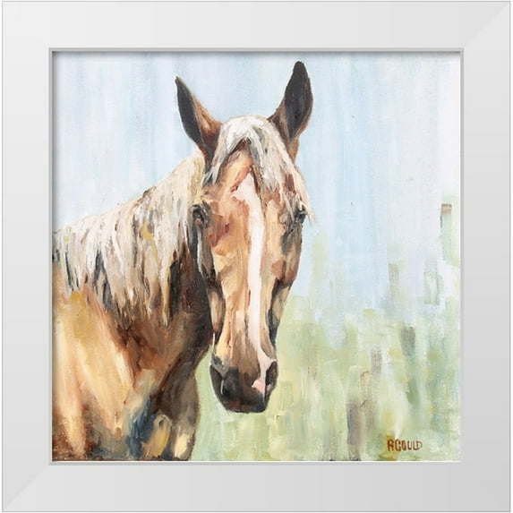 Gould, Renee 12x12 White Modern Wood Framed Museum Art Print Titled - Horse 1-6