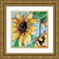 thumbnail image 1 of Gould, Renee 20x20 Gold Ornate Wood Framed with Double Matting Museum Art Print Titled - Sunflowers 6, 1 of 4