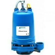 Goulds 2ED51C3DA, Submersible Effluent Pump, 2ED Series, 1/2 HP, 230 Volts, 3 Phase, 2 NPT Discharge, 80 GPM Max