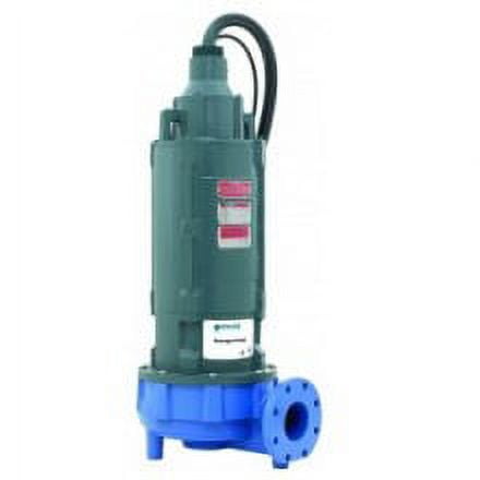 Goulds 4NS12K3MC, 4NS Series, Sewage Pump, 7-1/2 HP, 230 Volts, 3 Phase, 4" Flanged Horizontal Discharge, 900 GPM Max