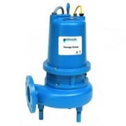 Goulds 4SD52J1AA, 4SD Series, Sewage Pump With Seal Sensor Probe, 5 HP, 230 Volts, 1 Phase, 4 Flanged Horizontal Discharge, 550 GPM Max