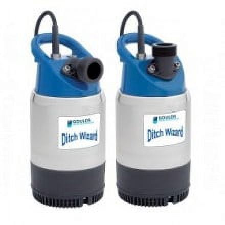 Goulds 2DW1011, Submersible Dewatering Pump, 1 HP, 115 Volts, 1 Phase, 2" NPSM Discharge (Adjustable), 84 GPM Maximum