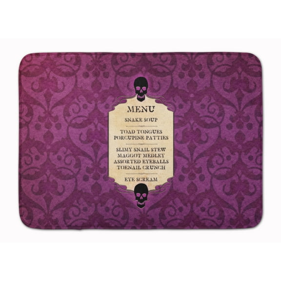Goulish Menu Eye Screen Halloween Machine Washable Memory Foam Mat