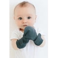 thumbnail image 1 of Goumikids Soft Organic Stay On No Scratch Baby Infant Mittens, 0-3M Midnight, 1 of 7