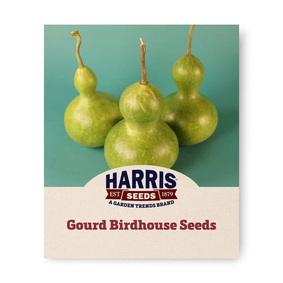 Harris Seeds Birdhouse Gourd, Large Pear-Shaped Heirloom Gourds for Crafting, 1 oz