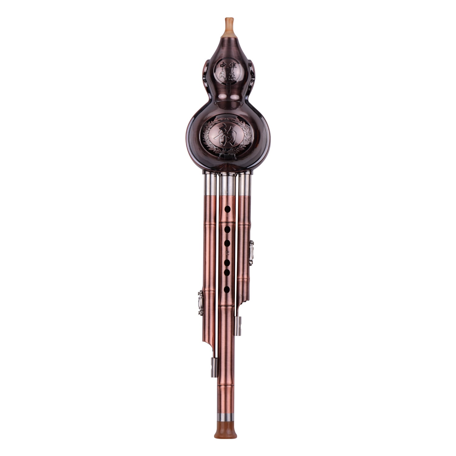 Gourd Flute,Amateurs Knot Carry Musical Plated S Chinese With Chinese Knot Tone C-key Cucurbit Chinese Knot Carry 3 Tone C-key With Copper Plated Chinese With Chinese Cucurbit Flute Wotao