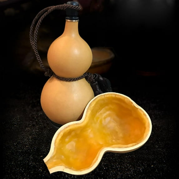 Gourd Hip Gourd Bottle with tassel Rope 200ml 500ml 700ml Alcohol Durable flagon for Outdoor Storing Drinks and Water Bday Daily Use