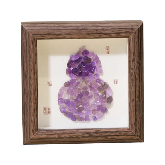 Gourd Picture Frame Decorative Photo Frame Natural Crystal Gourd Photo Frames Feng Shui Ornament Home Decors